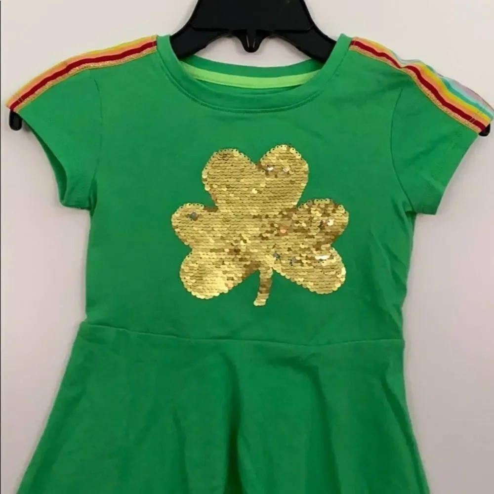 Cat & Jack St. Patrick’s Sequin Shamrock Dress